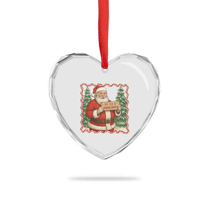 Christmas Gift For Big Fans Of Human Rights And Activism Heart Crystal Glass Ornament TS12 Print Your Wear