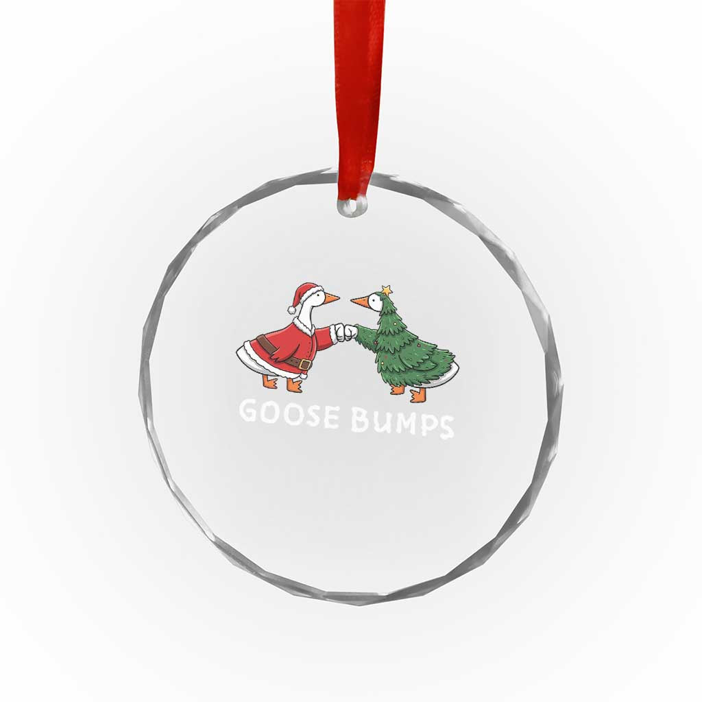 Christmas Goose Bumps Holiday Season Crystal Glass Ornament TS14 Print Your Wear