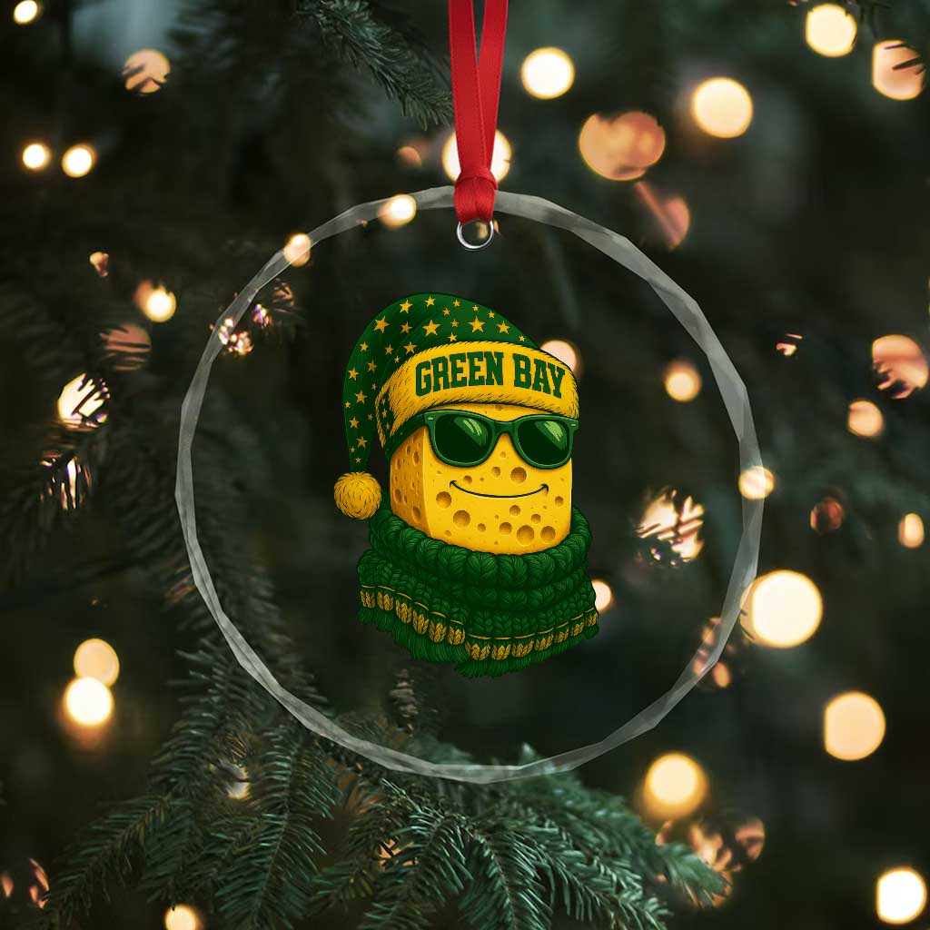 Christmas GB Crystal Glass Ornament Gifts for Sports Fans Santa Hat TS10 Print Your Wear