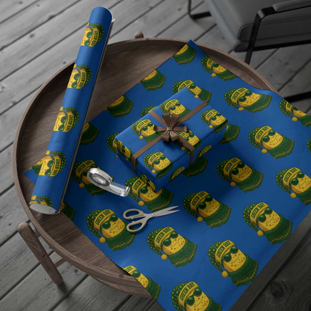 Christmas GB Wrapping Paper Roll Gifts for Sports Fans Santa Hat TS10 Blue Print Your Wear