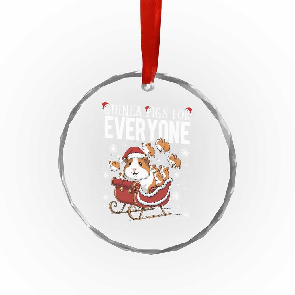 Christmas Guinea Pigs For Everyone Crystal Glass Ornament Funny Cavy Lover Gift TS12 Print Your Wear