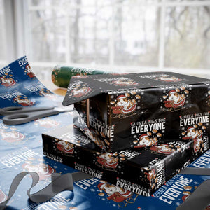 Christmas Guinea Pigs For Everyone Wrapping Paper Roll Funny Cavy Lover Gift TS12 Black Print Your Wear