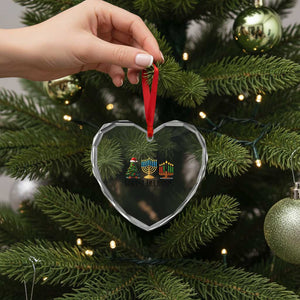 Christmas Hanukkah Kwanzaa Celebration Gift Heart Crystal Glass Ornament Happy Holidays TS12 Print Your Wear