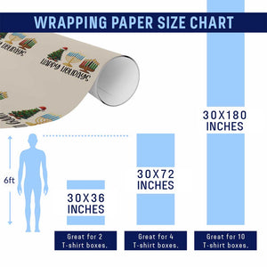 Christmas Hanukkah Kwanzaa Celebration Gift Wrapping Paper Roll Happy Holidays TS12 Print Your Wear