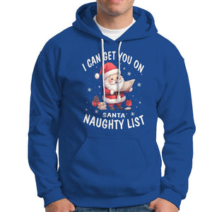 Christmas Hoodie I Can Get You On The Naughty List Cute Santa TS09 Royal Blue Printyourwear