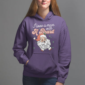 Christmas Hoodie I Love A Man With A Beard Santa Xmas TS09 Purple Printyourwear
