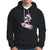 Christmas Hoodie Santa Astronaut Dabbing Space Rocket Xmas Light TS09 Black Printyourwear