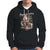 Christmas Hoodie Santa's Little Rebel Rinding Motorcycle Vintage Xmas TS09 Black Printyourwear