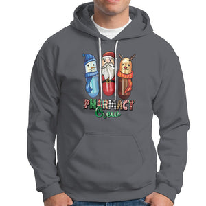 Christmas Hoodie Snowman Reindeer Santa Pharmacy Crew TS09 Charcoal Printyourwear