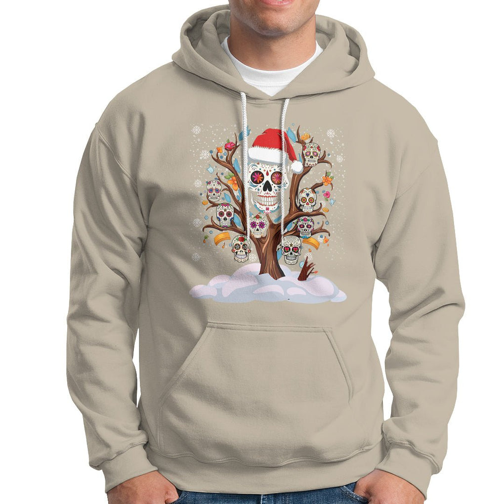 Christmas Hoodie Sugar Skull On Tree Funny Xmas TS09 Sand Printyourwear