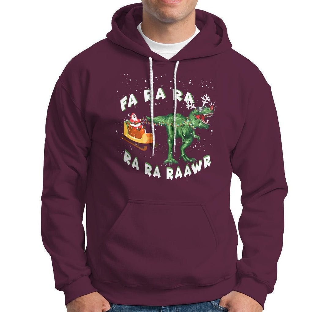 Christmas Hoodie Tree Rex Fa Ra Rawr T-Rex Dinosaur TS09 Printyourwear