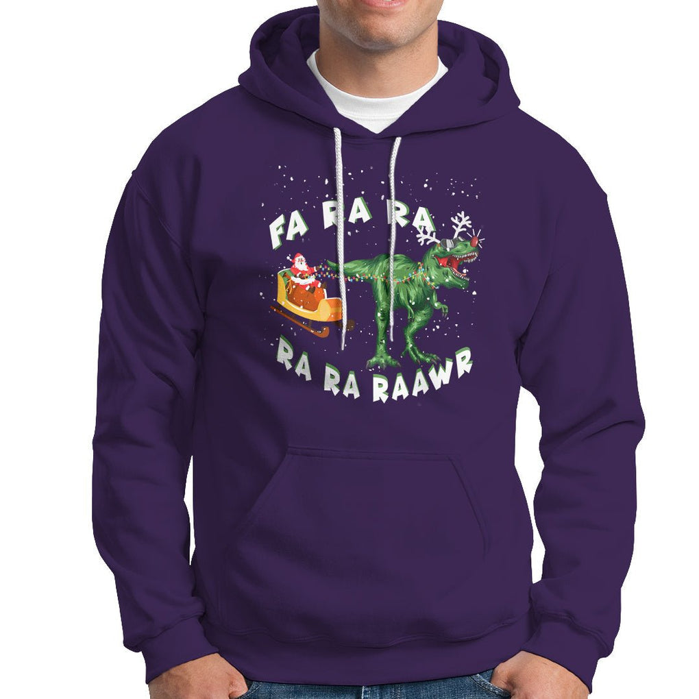 Christmas Hoodie Tree Rex Fa Ra Rawr T-Rex Dinosaur TS09 Printyourwear