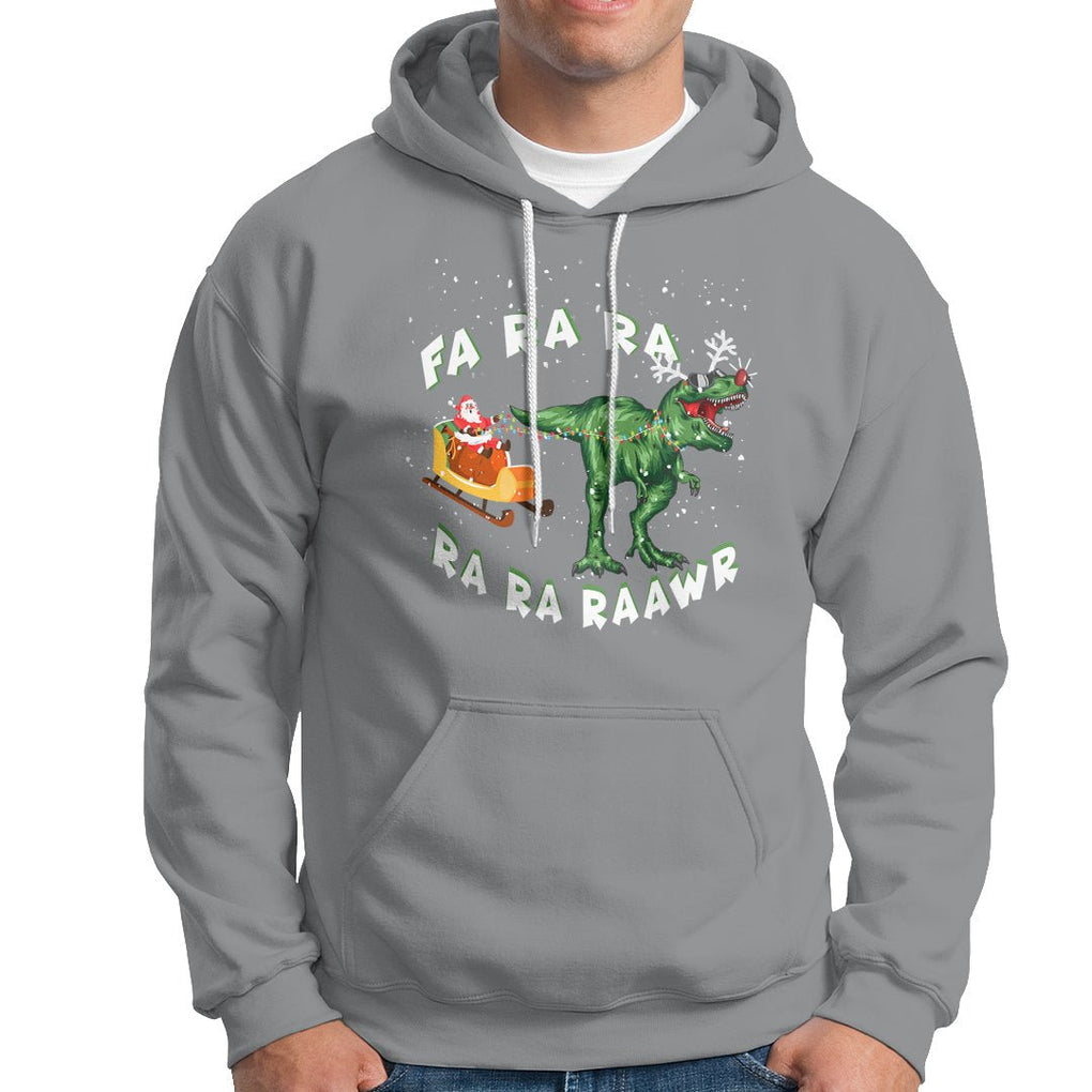 Christmas Hoodie Tree Rex Fa Ra Rawr T-Rex Dinosaur TS09 Printyourwear