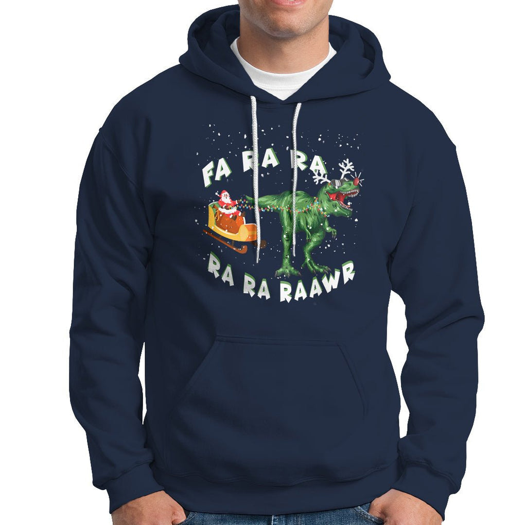 Christmas Hoodie Tree Rex Fa Ra Rawr T-Rex Dinosaur TS09 Printyourwear