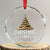 Christmas In Florida Crystal Glass Ornament Sand Xmas Tree Lights Family Vacation TS02 Transparent Glass 3'' Circle Print Your Wear