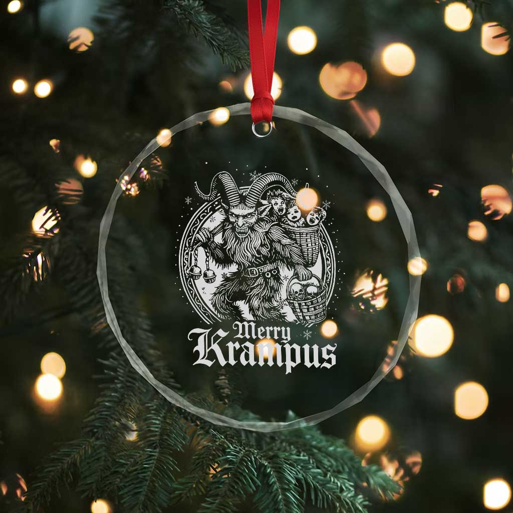 Christmas Krampus Crystal Glass Ornament Merry Krampus Norse Pagan Yule Horror Xmas TS11 Print Your Wear