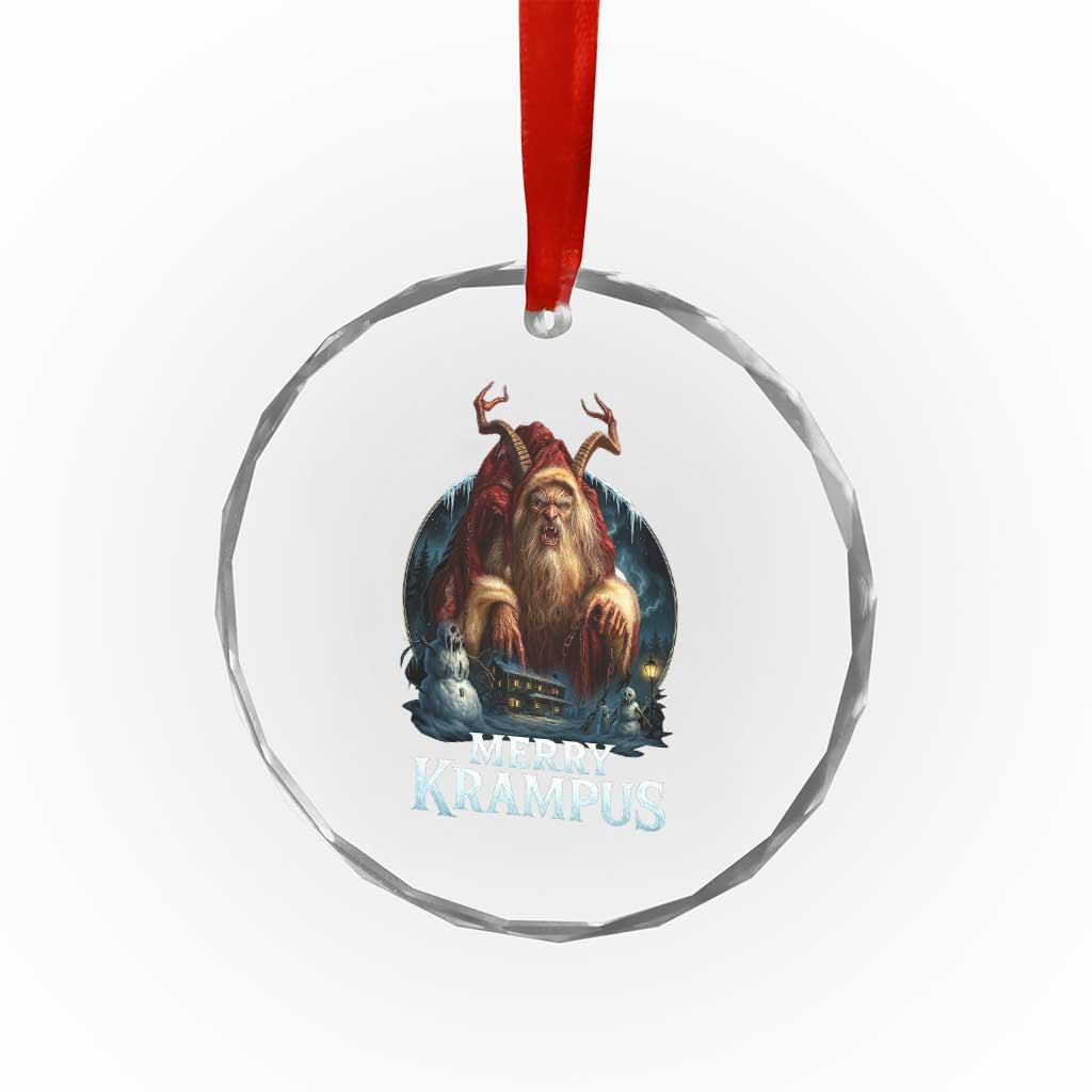 Christmas Krampus Crystal Glass Ornament Merry Krampus Pagan Yule Nordic Xmas TS11 Print Your Wear