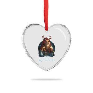 Christmas Krampus Heart Crystal Glass Ornament Merry Krampus Pagan Yule Nordic Xmas TS11 Print Your Wear