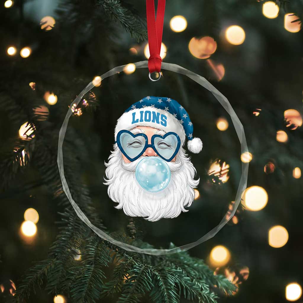 Christmas LF Crystal Glass Ornament Vintage Retro Santa Bubble Gum Game Day TS10 Print Your Wear