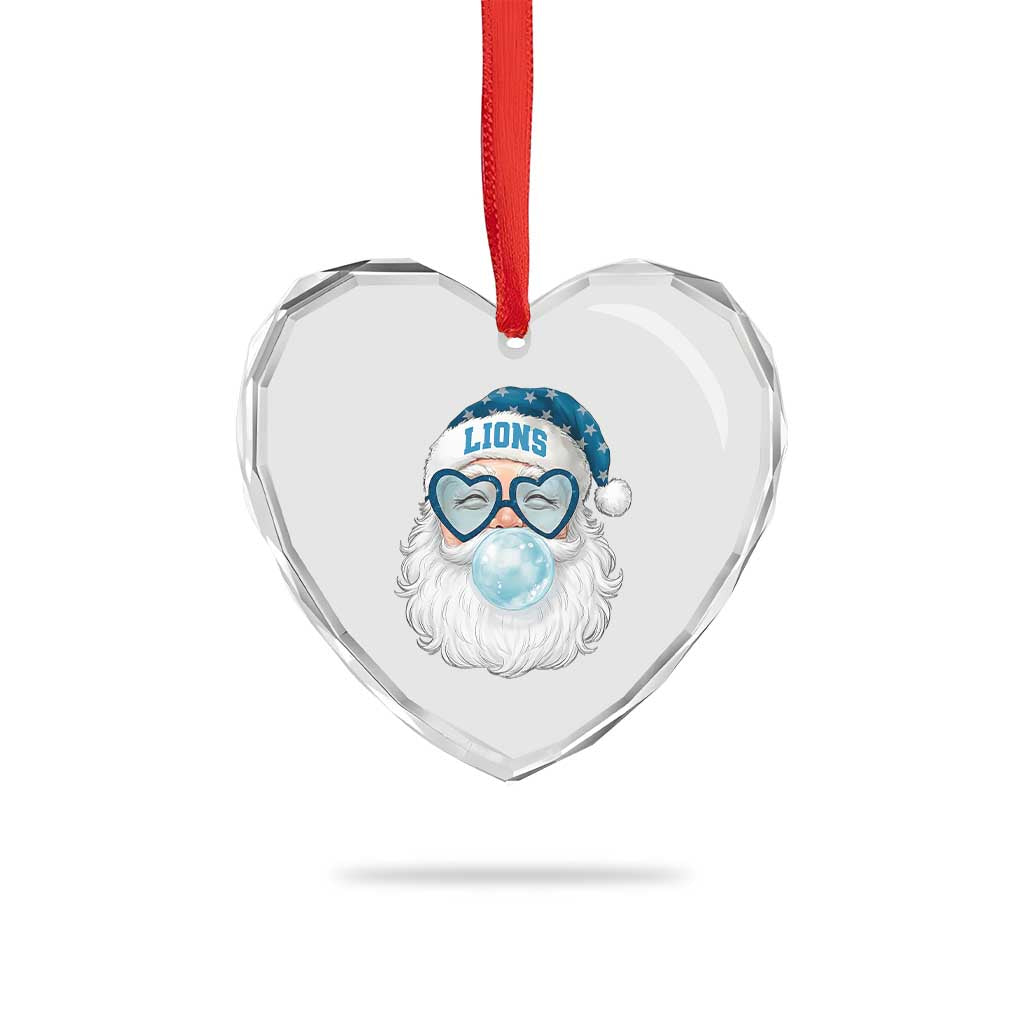 Christmas LF Heart Crystal Glass Ornament Vintage Retro Santa Bubble Gum Game Day TS10 Print Your Wear