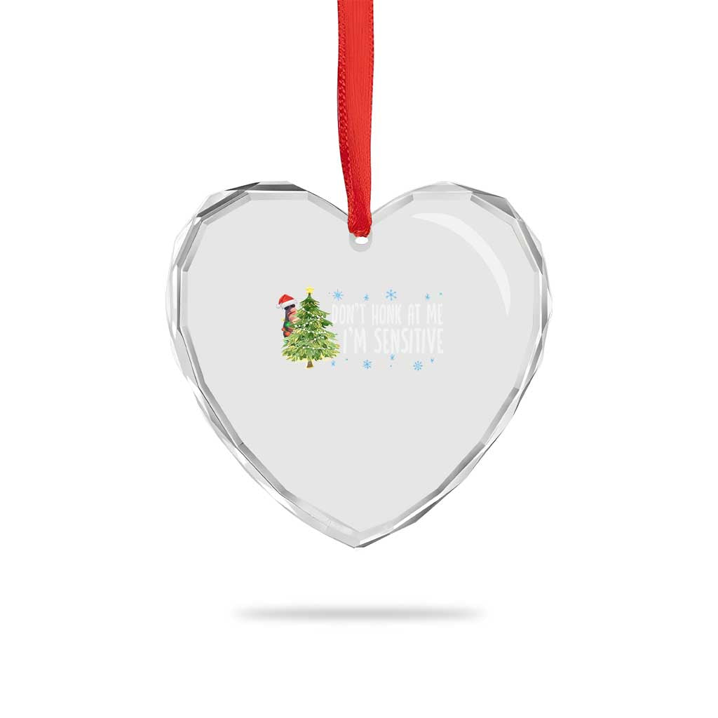 Christmas Marcus The Worm Heart Crystal Glass Ornament Dont Honk At Me Im Sensitive Funny Brainrot Meme TS10 Print Your Wear