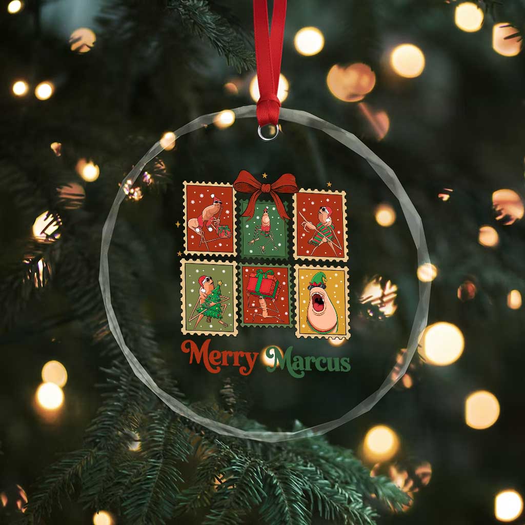 Christmas Marcus The Worm Meme Crystal Glass Ornament Funny Merry Marcus Gift TS12 Print Your Wear