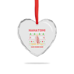 Christmas Nakatomi Heart Crystal Glass Ornament Yipee Ki-Yay Performance Hans Grubrer Band TS09 Print Your Wear