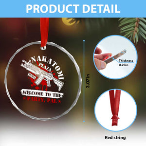 Christmas Nakatomi Plaza 1988 Crystal Glass Ornament Welcome To The Party Pal TS09 Print Your Wear