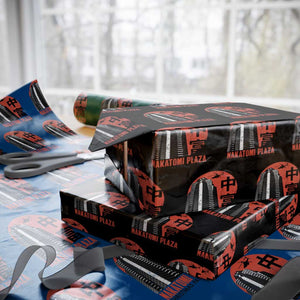Christmas Nakatomi Plaza Wrapping Paper Roll Christmas Party 1988 Vintage Japanese Style TS11 Black Print Your Wear