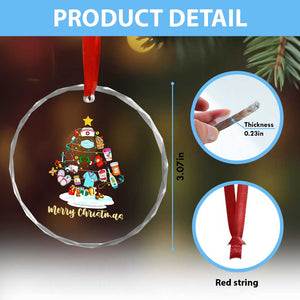 Christmas Nurse Tree Lights Crystal Glass Ornament TS14 Print Your Wear