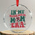 Christmas Nutcracker Crystal Glass Ornament In My Nutcracker Mom Era Groovy Doll Xmas Mama TS02 Transparent Glass 3'' Circle Print Your Wear