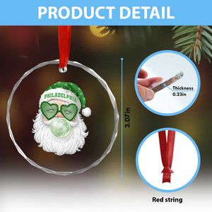 Christmas PFE Crystal Glass Ornament Vintage Retro Santa Bubble Gum Game Day TS10 Print Your Wear
