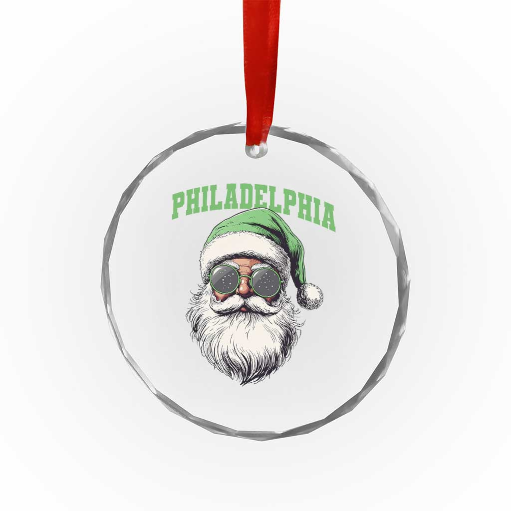 Christmas PFE Crystal Glass Ornament Vintage Santa Claus Face Game Day TS10 Print Your Wear
