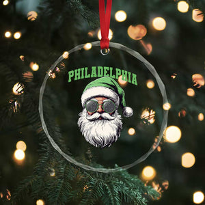 Christmas PFE Crystal Glass Ornament Vintage Santa Claus Face Game Day TS10 Print Your Wear