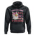 Christmas Pink Santa Hoodie Theres Some Hos In This House Retro Xmas Vibe TS02 Black Printyourwear