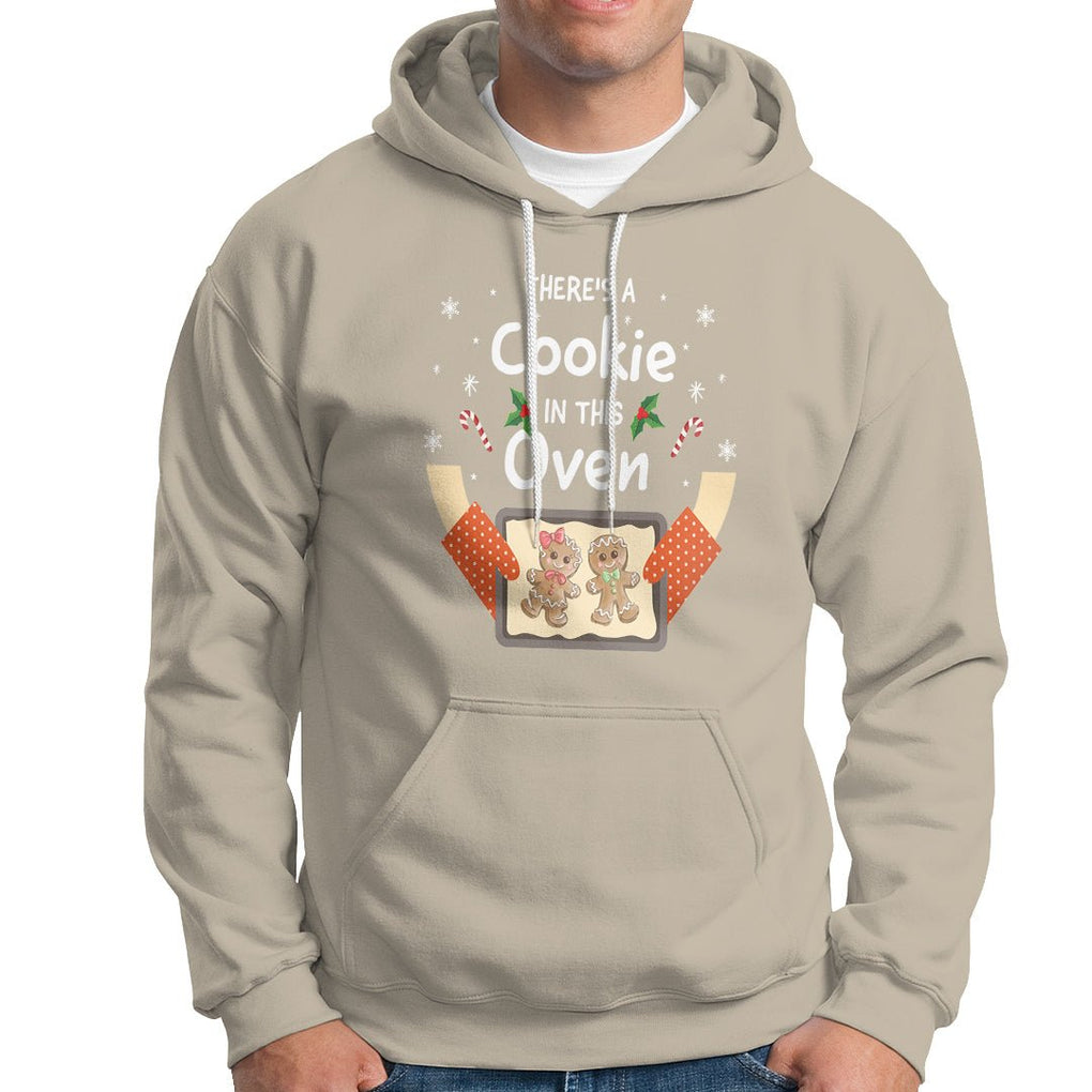 Christmas Pregnancy Gingerbread Baby Cookie In This Oven Hoodie TS09 Sand Printyourwear