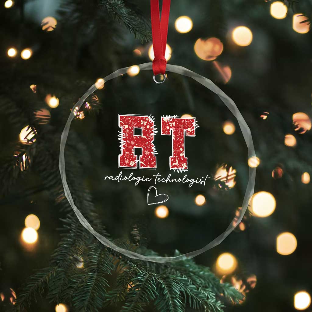 Christmas Radiology Crystal Glass Ornament RT Xray Rad Tech Gift TS10 Print Your Wear