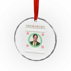 Christmas Sucks FALSE Christmas Is Awesome Crystal Glass Ornament Funny Xmas Office Holiday Humor TS02 Print Your Wear