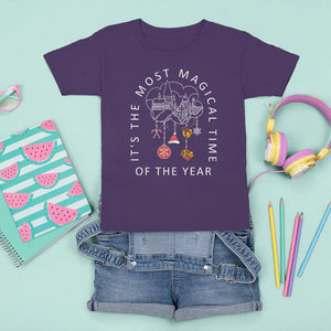 Christmas T Shirt For Kid It's The Most Magical Time Of The Year Dream Castle TS09 Purple Printyourwear