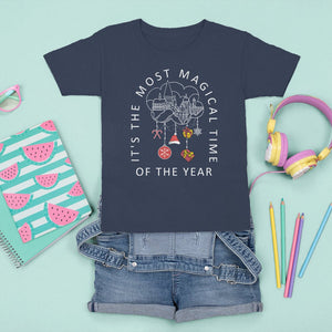 Christmas T Shirt For Kid It's The Most Magical Time Of The Year Dream Castle TS09 Navy Printyourwear