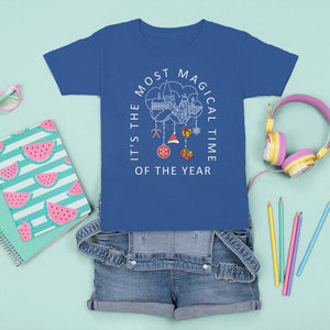 Christmas T Shirt For Kid It's The Most Magical Time Of The Year Dream Castle TS09 Royal Blue Printyourwear
