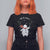 Christmas T Shirt For Women Let It Snow Cute Snowman Xmas TS09 Black Printyourwear