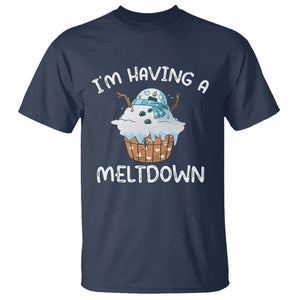 Christmas T Shirt I'm Having a Meltdown Snowman Xmas Melting Snow Icecream TS09 Printyourwear