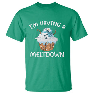 Christmas T Shirt I'm Having a Meltdown Snowman Xmas Melting Snow Icecream TS09 Printyourwear