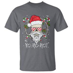 Christmas T Shirt Skull Santa Beard Sunglass Candy Cane TS09 Printyourwear