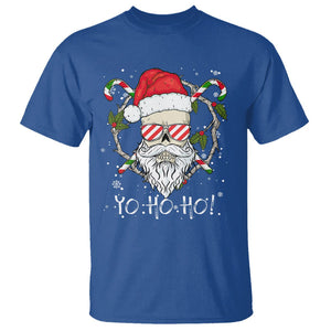 Christmas T Shirt Skull Santa Beard Sunglass Candy Cane TS09 Printyourwear