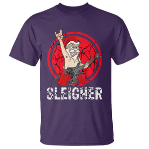 Christmas T Shirt Sleigher Santa Heavy Mental Music TS09 Printyourwear