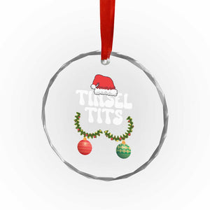 Christmas Tinsel Tits Crystal Glass Ornament Funny Xmas Couple Matching TS11 Print Your Wear