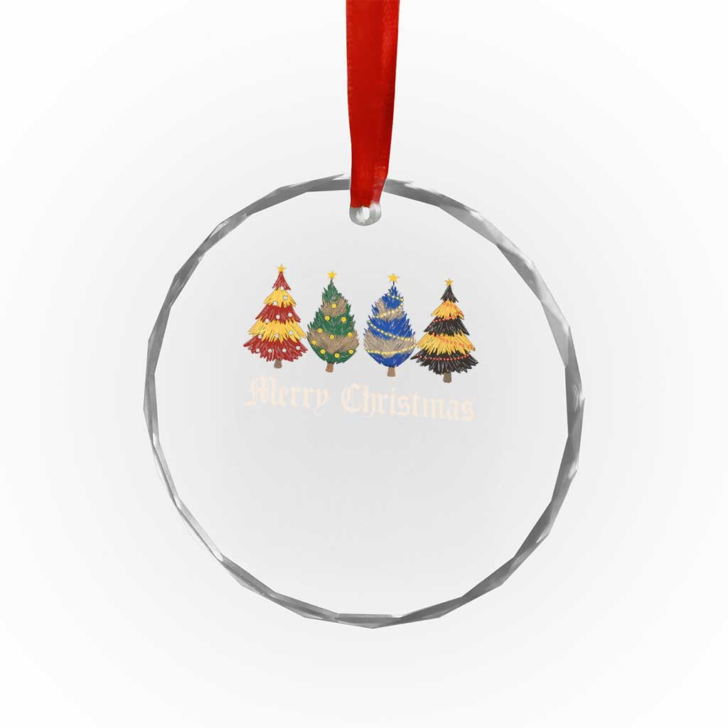 Christmas Tree Crystal Glass Ornament Retro Wizard Trees Magical Cute Family Pajama TS10 Print Your Wear