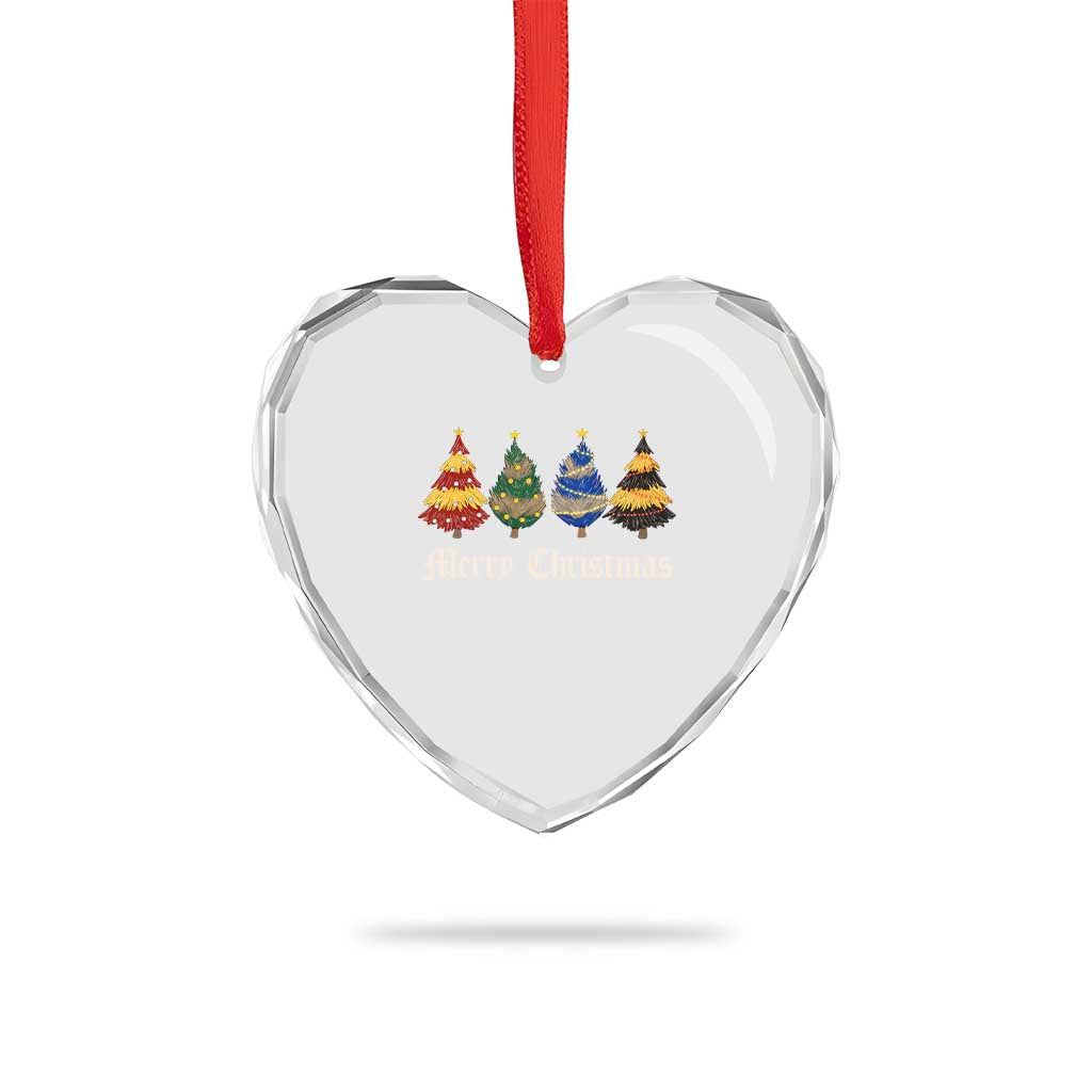 Christmas Tree Heart Crystal Glass Ornament Retro Wizard Trees Magical Cute Family Pajama TS10 Print Your Wear